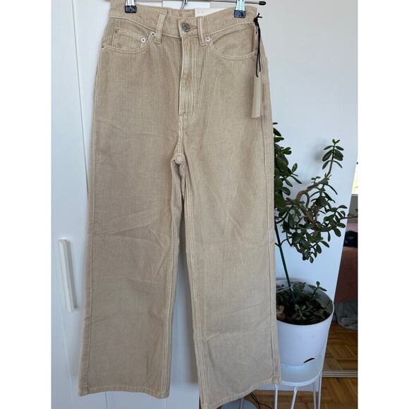 Urban Outfitters Women's BDG High & Wide Tan Corduroy Pants, Size 24, NWT - Picture 5 of 5